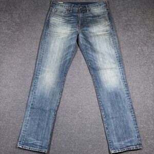 J.Crew 770 Straight Fit Jeans Men 32x32 Blue Kaihara Japanese Denim 100% Cotton